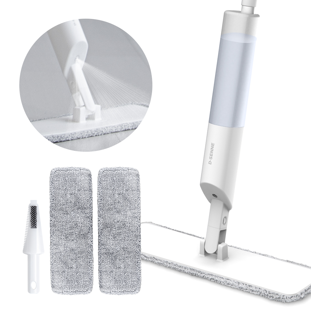디센느 스프레이 극세사 밀대 걸레+리필 2p 180도 클리닝헤드 미스트 분사 물걸레