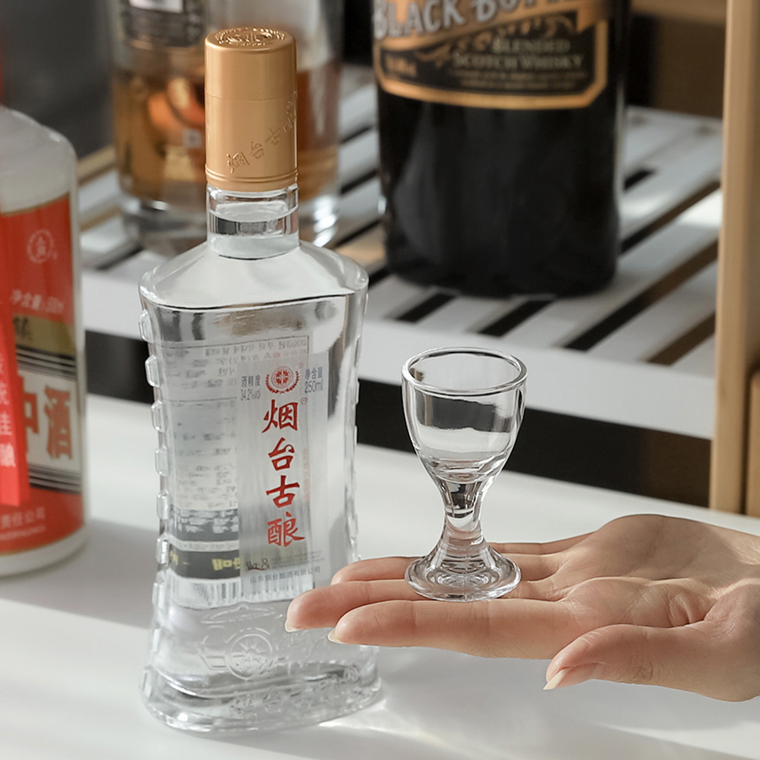 연태고량주 마오타이 중국술 연태주 술잔 빼갈잔 초미니 고블렛소주잔 20ml - 상세 이미지 5