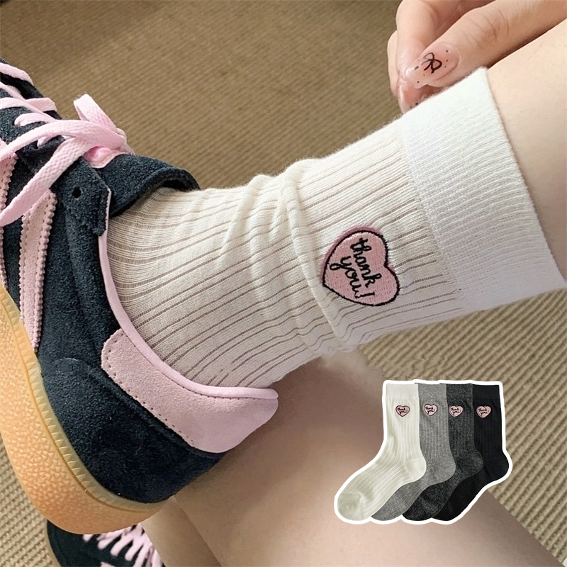 여성 시스루 무압박 여름 긴목 중목 장목 발레코어 스타킹 양말 루즈 삭스