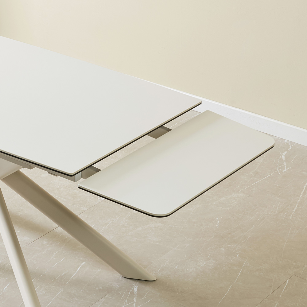 스코나 나한트 반자동 확장형 무소음 포세린 세라믹 2000 6인 식탁세트1(의자6개)