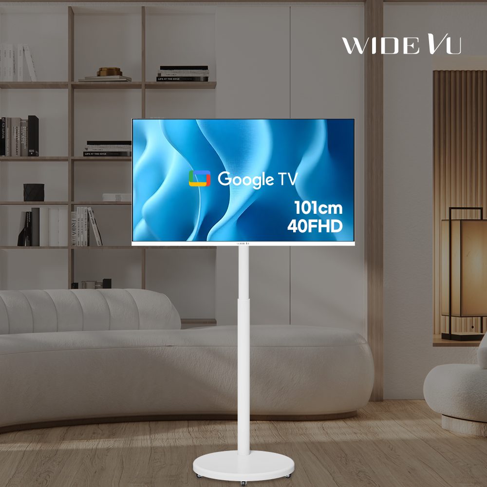와이드무빙뷰 화이트에디션 삼탠바이미V3 셋트 101cm(40인치) FHD 스마트 이동식 TV 중소바이미 유압식 높이조절 삼텐바이미 - 상세 이미지 2