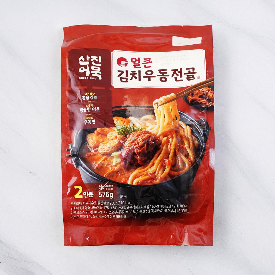 메가마트 삼진어묵 얼큰 김치우동전골 576g - 상품 이미지