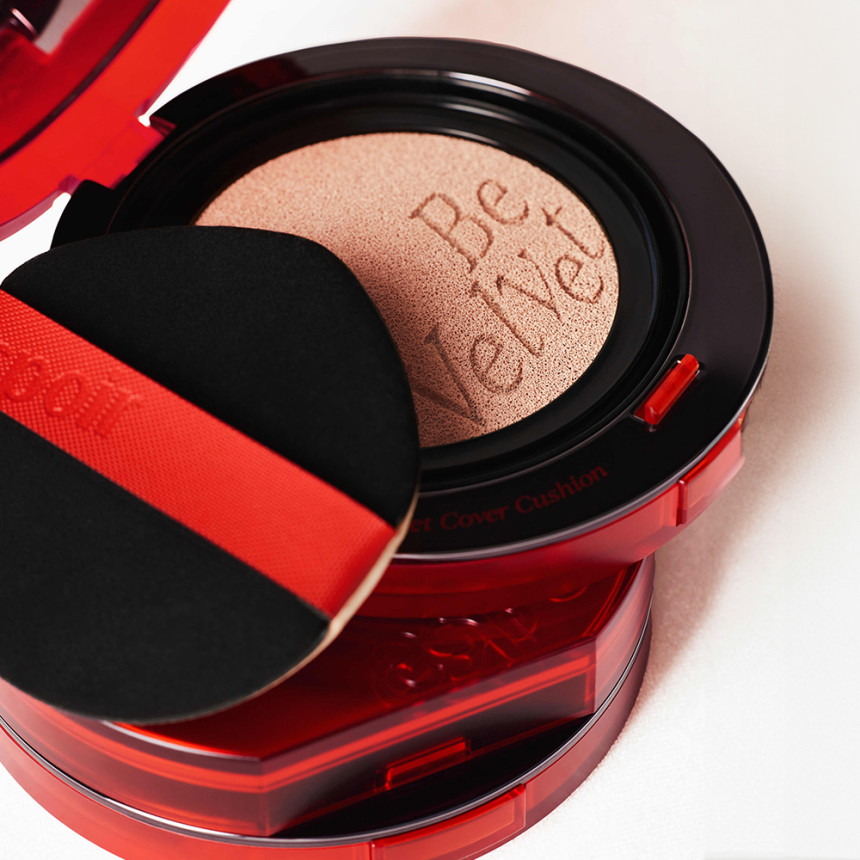 [퍼프 3매 추가 증정 에스쁘아 비벨벳 커버 쿠션 SPF42 PA++  13g x 2 (본품+리필) (GIFT: 미니 선크림 + 퍼프 3매) 사진 3