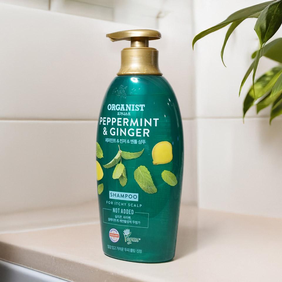 메가마트 LG 오가니스트 페퍼민트 비듬쿨링 샴푸 500ml - 상세 이미지 2