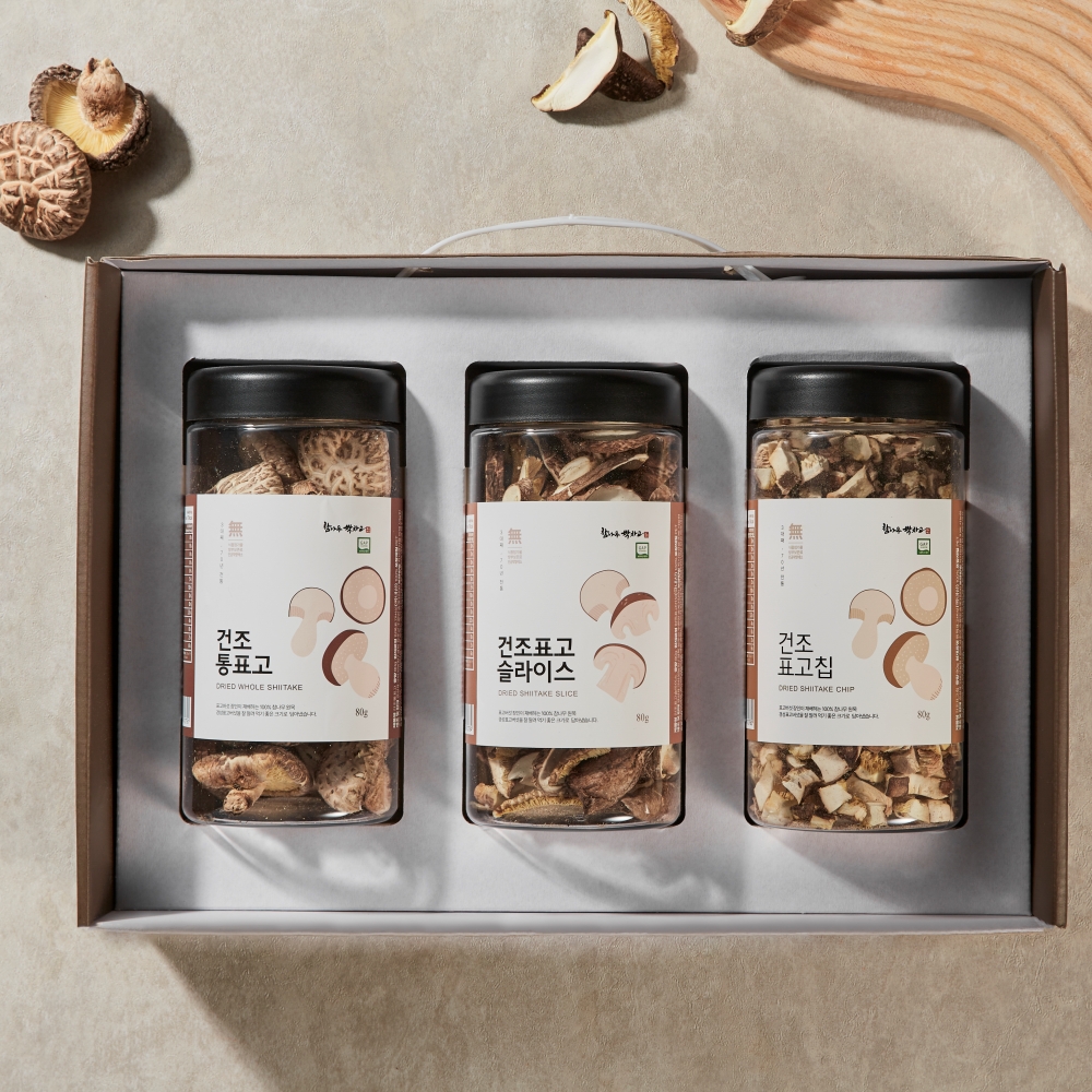 100세 건강 표고버섯 3종세트 240g(통버섯, 슬라이스, 표고칩) 이미지 8