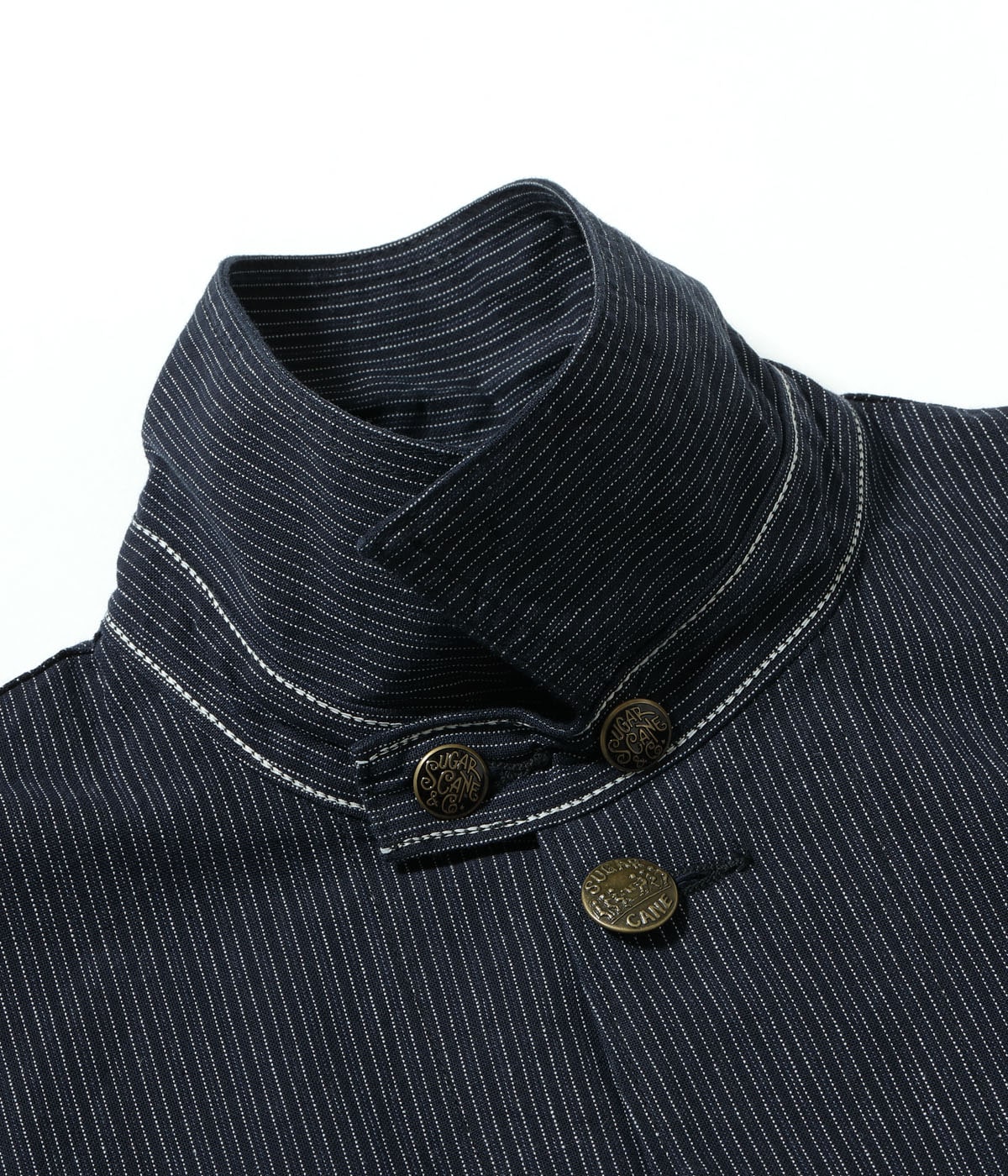 버즈릭슨 자켓 FICTION ROMANCE 8oz INDIGO STRIPE WORK COAT 25SS SC15700 - 상세 이미지 5