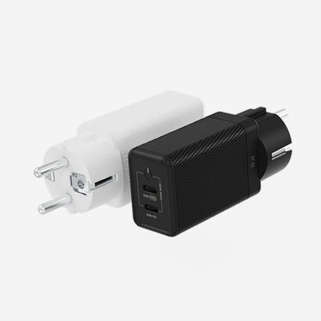 USB PD 65W PPS GaN 접지 듀얼 초고속 충전기 GC820