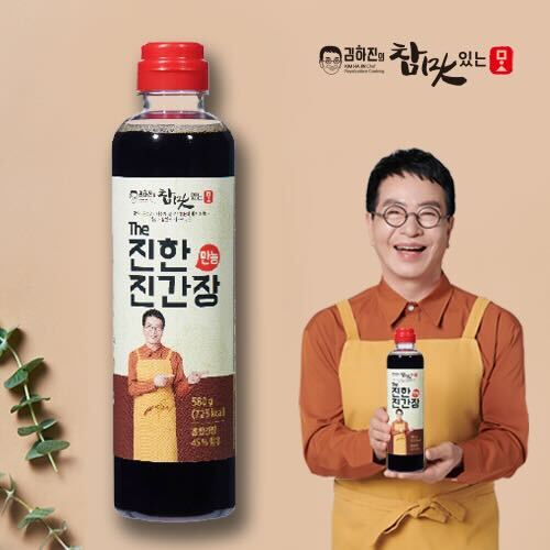 김하진의 참맛있는맛 The 진한 만능 진간장 580g - 상품 이미지
