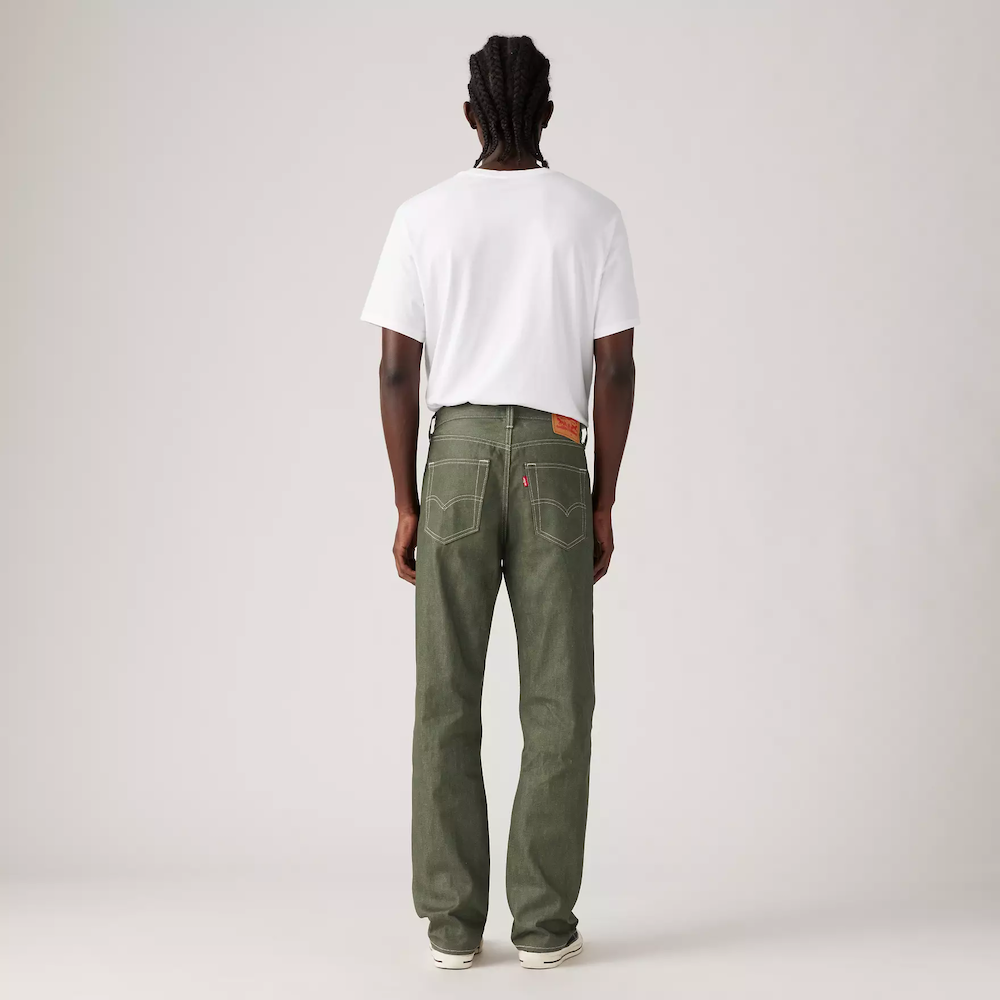 리바이스 오리지널 501 Shrink-to-fit 남성 청바지 Green - 상세 이미지 4
