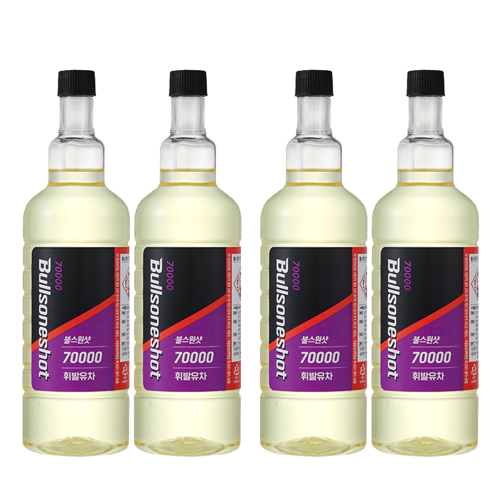 [불스원] 불스원샷70000 7만 연료첨가제 500ml X4개입 사계절팩 휘발유(총4병)