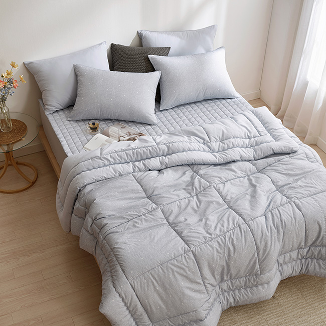 세사온라인 알러지케어 먼지없는 사계절 차렵이불패드 풀세트 브루디, SS(슈퍼싱글)