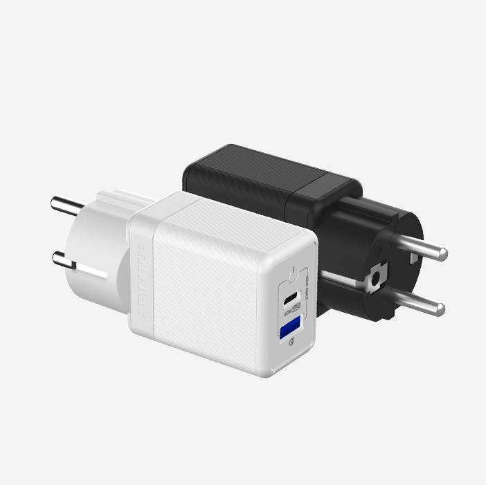 USB PD 45W PPS GaN 접지 듀얼 초고속 충전기 GA210 화이트