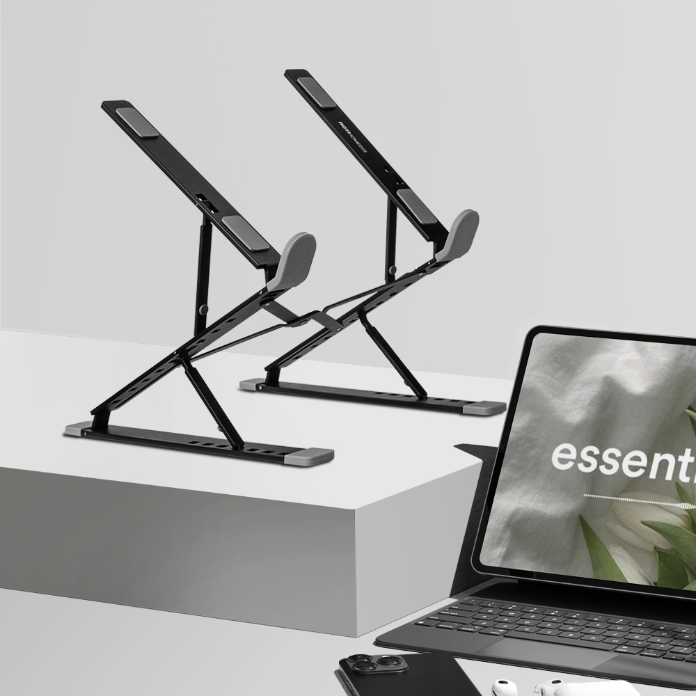 로티홈시스 노트북 거치대 받침대 스탠드 쿨러 맥북 접이식 휴대용 알루미늄 NS408