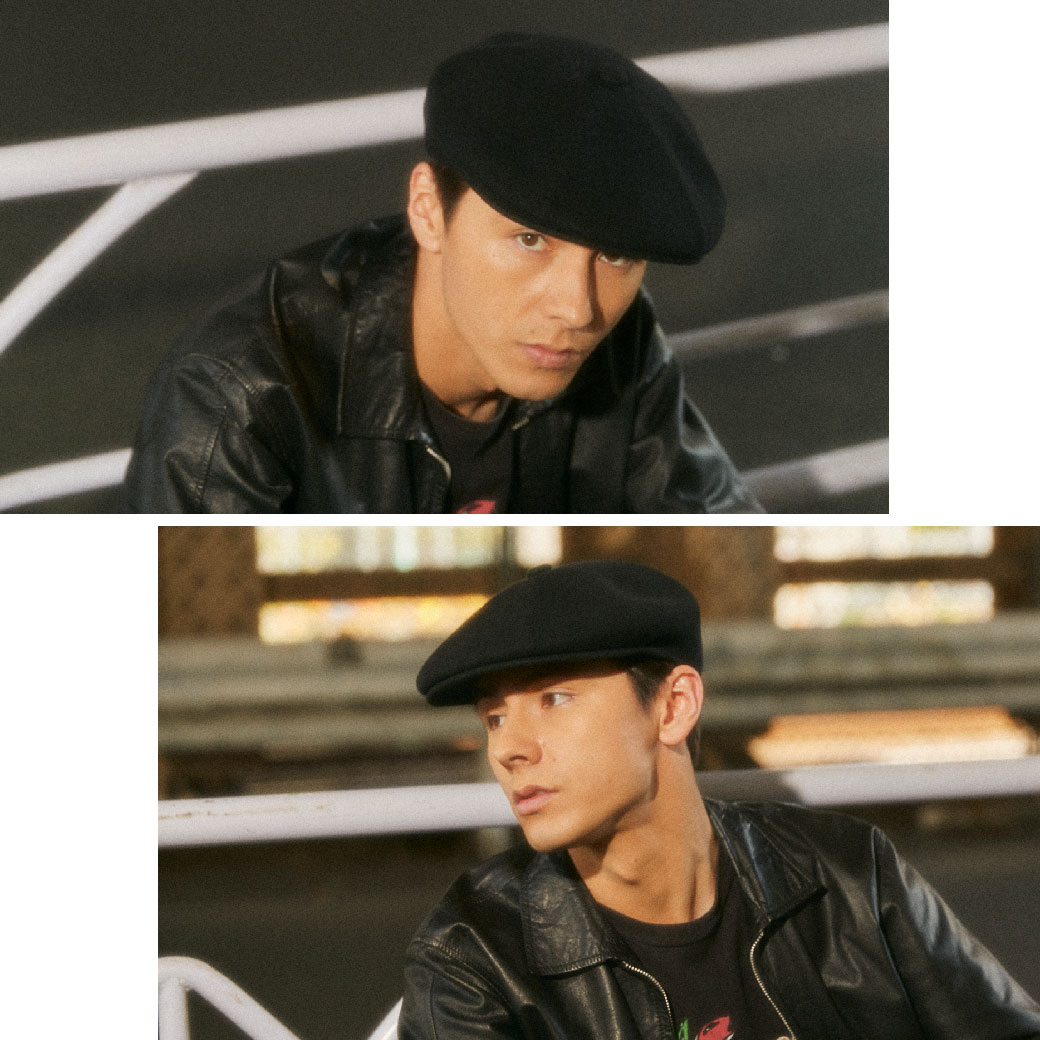 캉골 KANGOL SMU Tropic Galaxy 헌팅캡 베레모 일본 한정판 블랙 - 상세 이미지 4