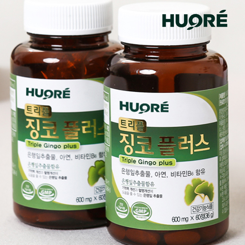 징코플러스 은행잎추출물 영양제 혈액순환 60정, 1개 이미지 4
