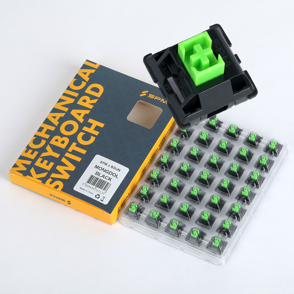 Bsun x SPM Mongdol Black 몽돌 블랙 리니어 기계식 키보드 스위치 5핀 (35개 패키지)