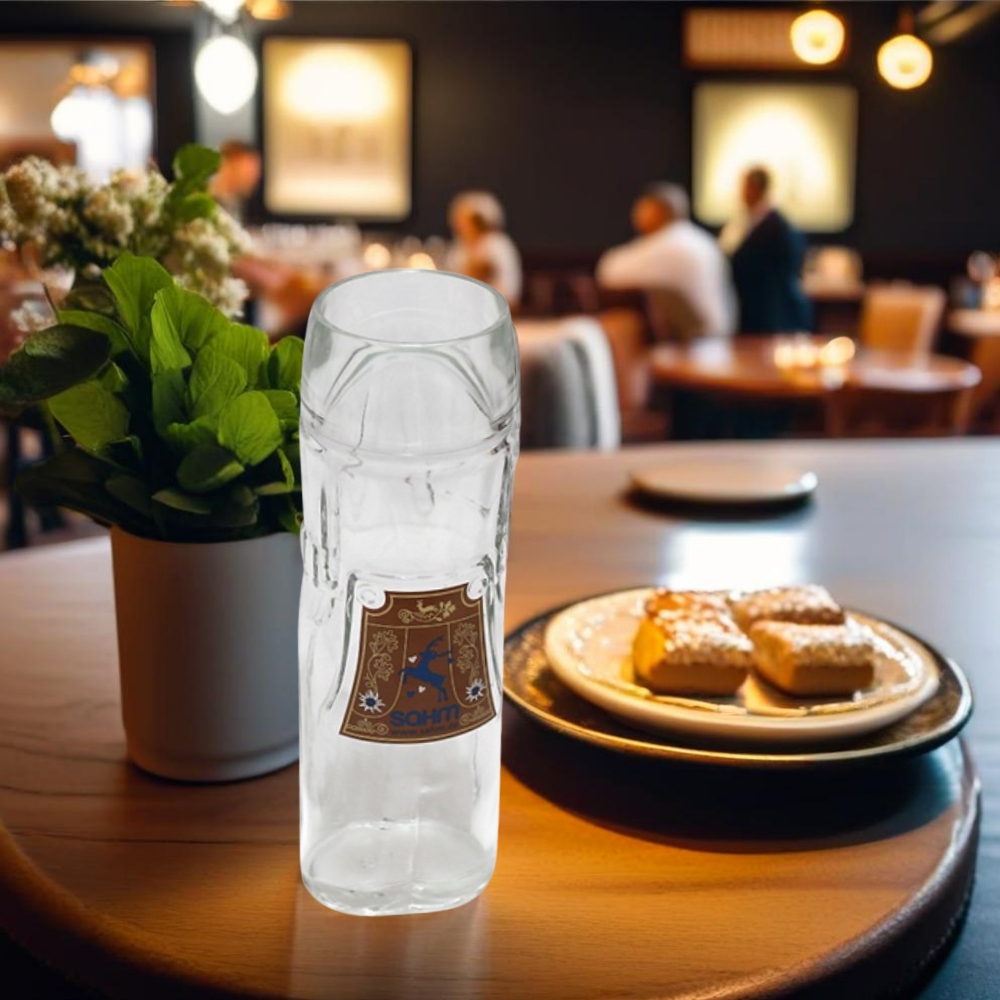 옥터버페스트 맥주잔 (레더호젠) 수입맥주잔 비어글라스 컵 특이한 글라스 호프 (0.5L) : 도매리더