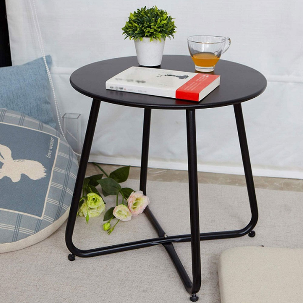 거실 창가 베란다 쇼파옆 테이블 원형 사이드 미니 티 테이블