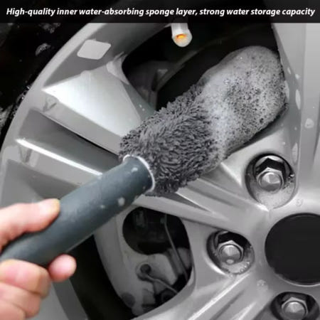 [해외]호환 하이 퀄리티 세차 휴대용 극세사 휠 타이어 림 브러시 차량 청소 도구