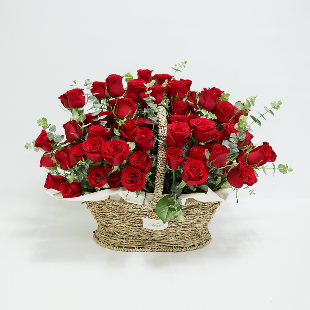 빨간 레드 장미100송이 프로포즈 이벤트 꽃바구니 꽃다발 꽃배달서비스 꽃배송 선물