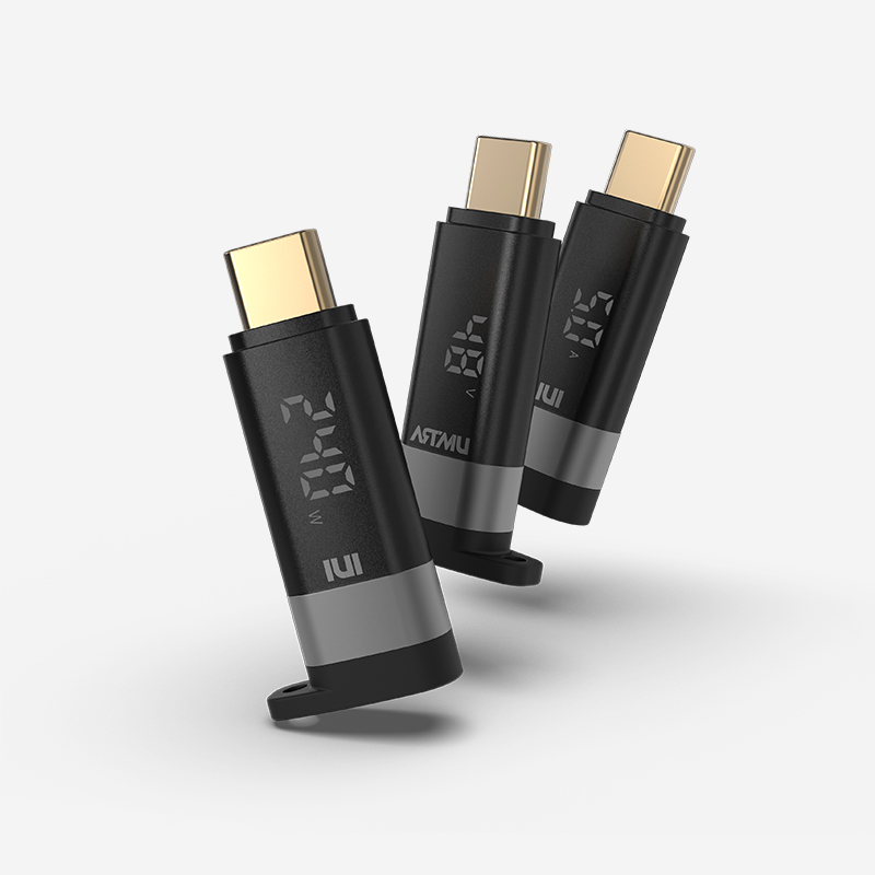 USB4 C타입 100W 240W 5A 듀얼 LED 디스플레이 젠더