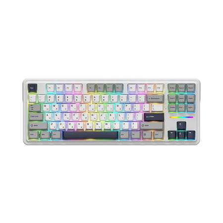 앱코 AK87 3모드 OTEMU 특주축 유무선 기계식 그레이 (저소음 피치축)