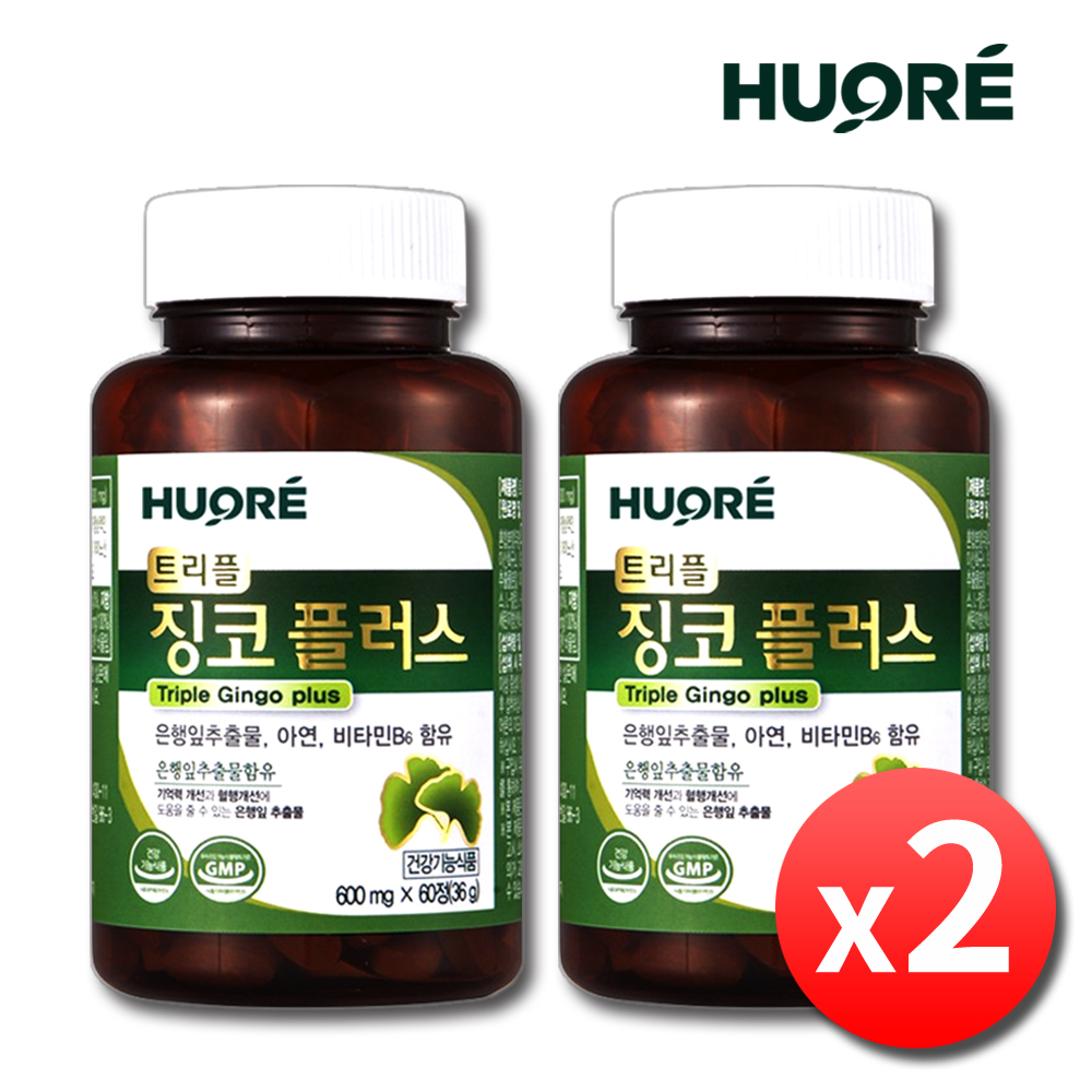 징코플러스 은행잎추출물 영양제 혈액순환 징코빌로바 4개월