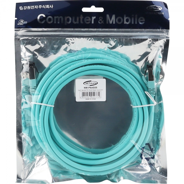 강원전자 넷메이트 인터넷선 CAT 6A SFTP 랜선 POE 랜 케이블 5m, 1개 - 상세 이미지 3