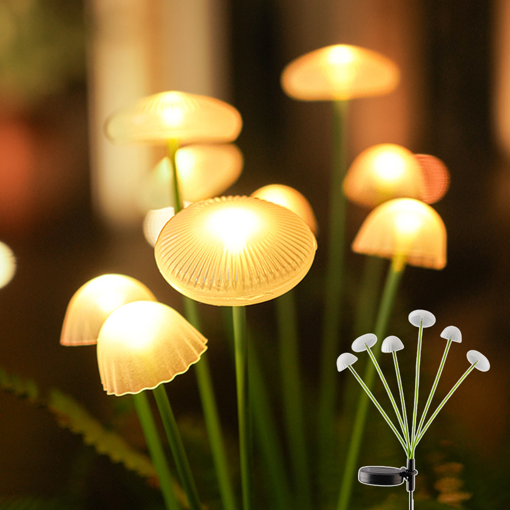 태양광 정원등 태양열 꽃 조명 가로등 경관조명 야외 조화 잔디 꽃등 실외등 조명 버섯