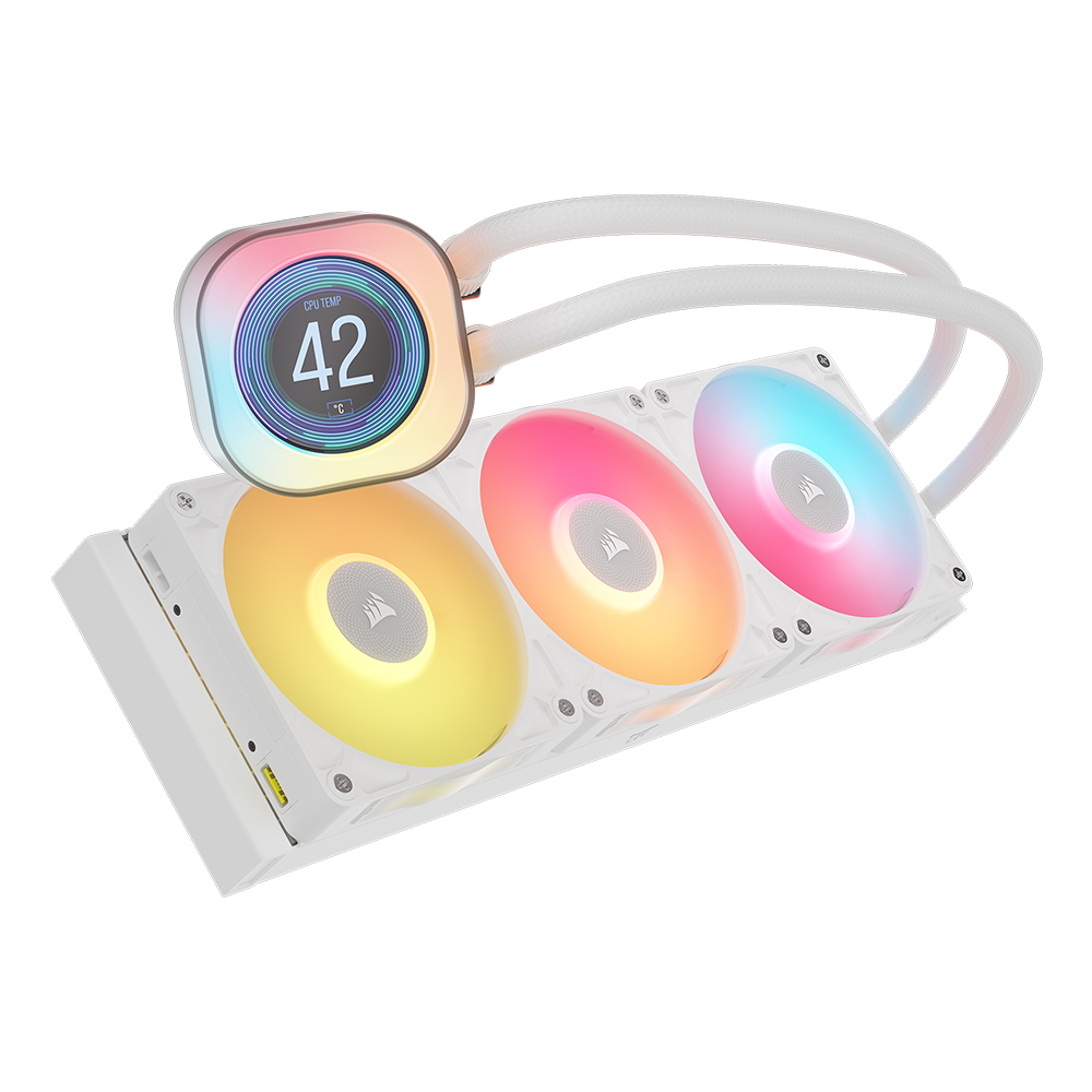 커세어 iCUE LINK TITAN 360 RX LCD 수냉쿨러 화이트 - 상세 이미지 2