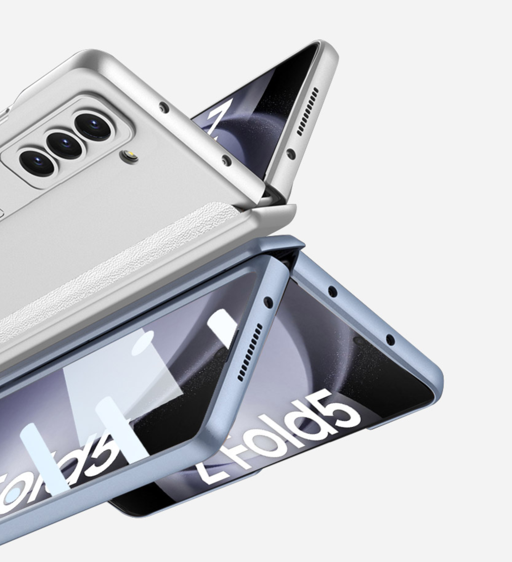 힌지보호 풀커버 스탠딩 케이스 그린, 갤럭시Z 폴드4 - 상세 이미지 5