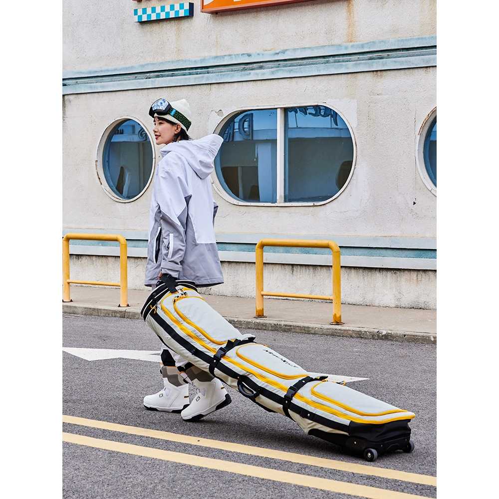 보호 스노우보드 케이스 팀복 상품 수납함 스크래치 커버 카키(바퀴없음)160x35cm - 상세 이미지 3