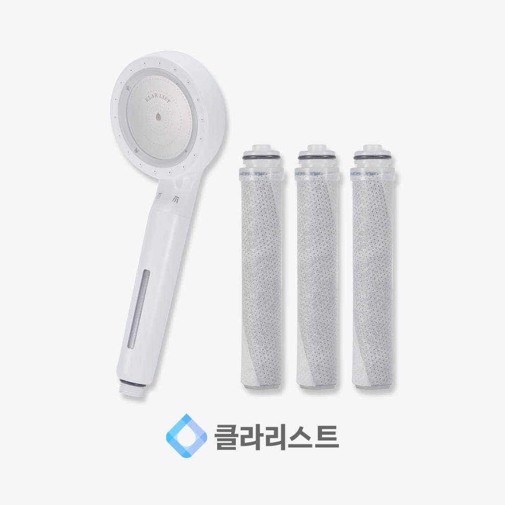 [클라리스트] 프리미엄 미스트샤워기+리필필터1box(3ea)