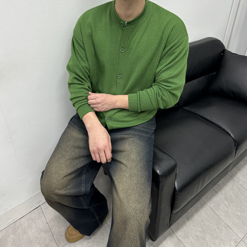 [M~5XL] 빅사이즈 2타입 라운드 브이넥 골지 가디건 6컬러 하객룩 트위드 자켓 상세 이미지 35