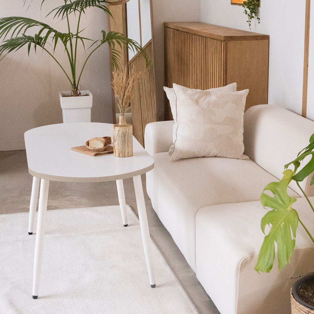 국산 높은 소파테이블 원형 거실 테이블 커피 탁자 낮은 식탁 타원형 1200 철제다리