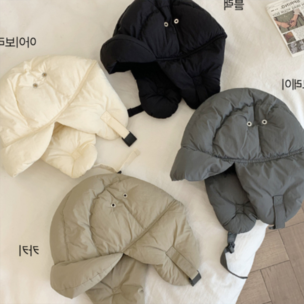 귀달이 모자 겨울 따뜻한 귀마개 여자 여성 귀여운 군밤 장수 방한 패딩 귀도리 방한모 - 상품 이미지
