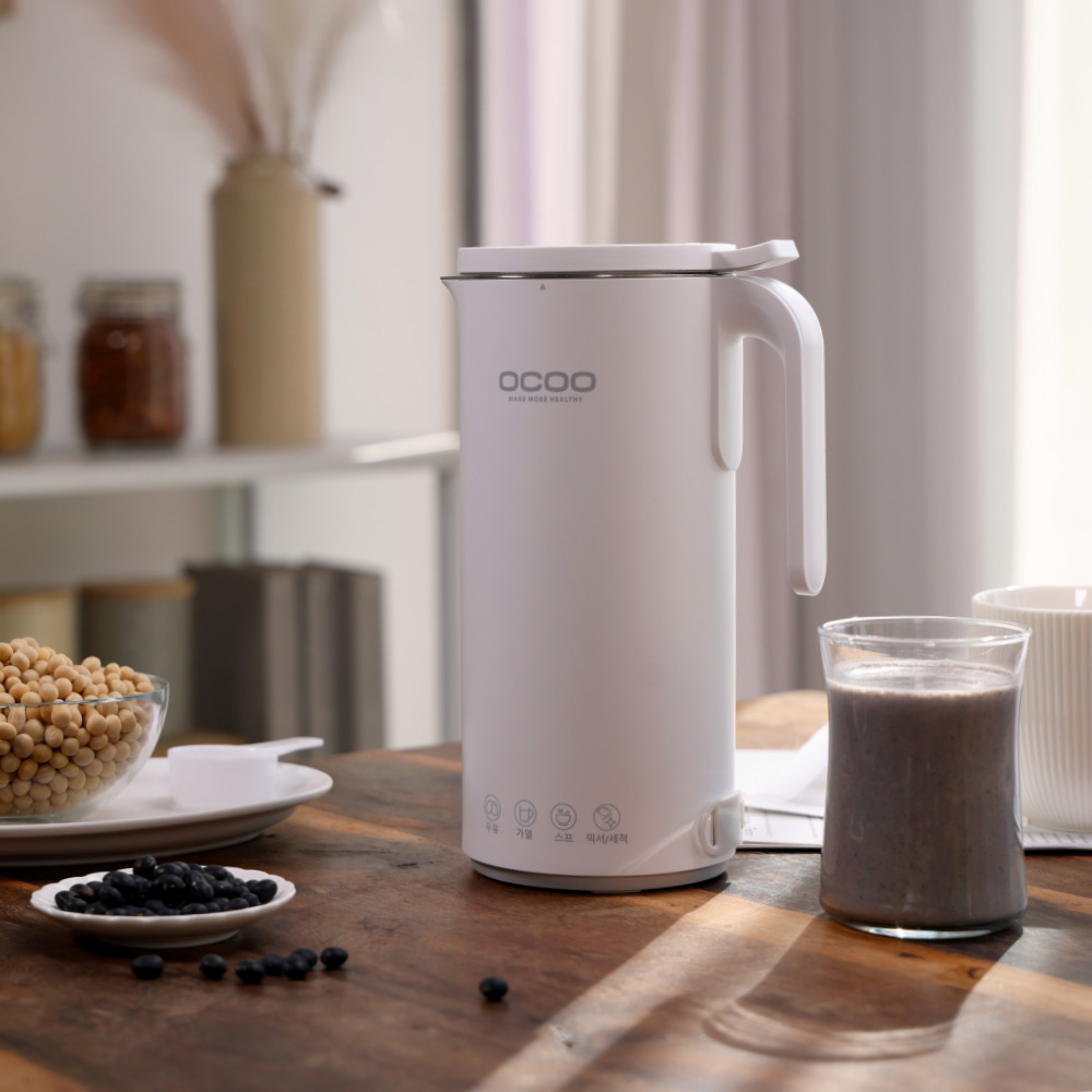 [저속노화 식단관리] 오쿠 보이는 두유제조기 1-2인용 내열유리 뚜껑 OCC-BM380