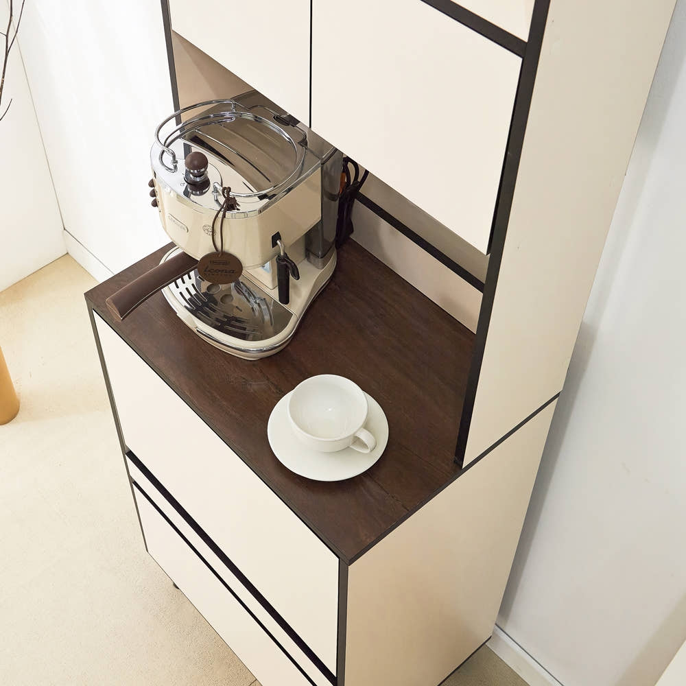 에그미 홈카페장 홈바 장 냉장고장 주방 키큰장 선반장 보조 600x400x1735mm, 5단, 화이트