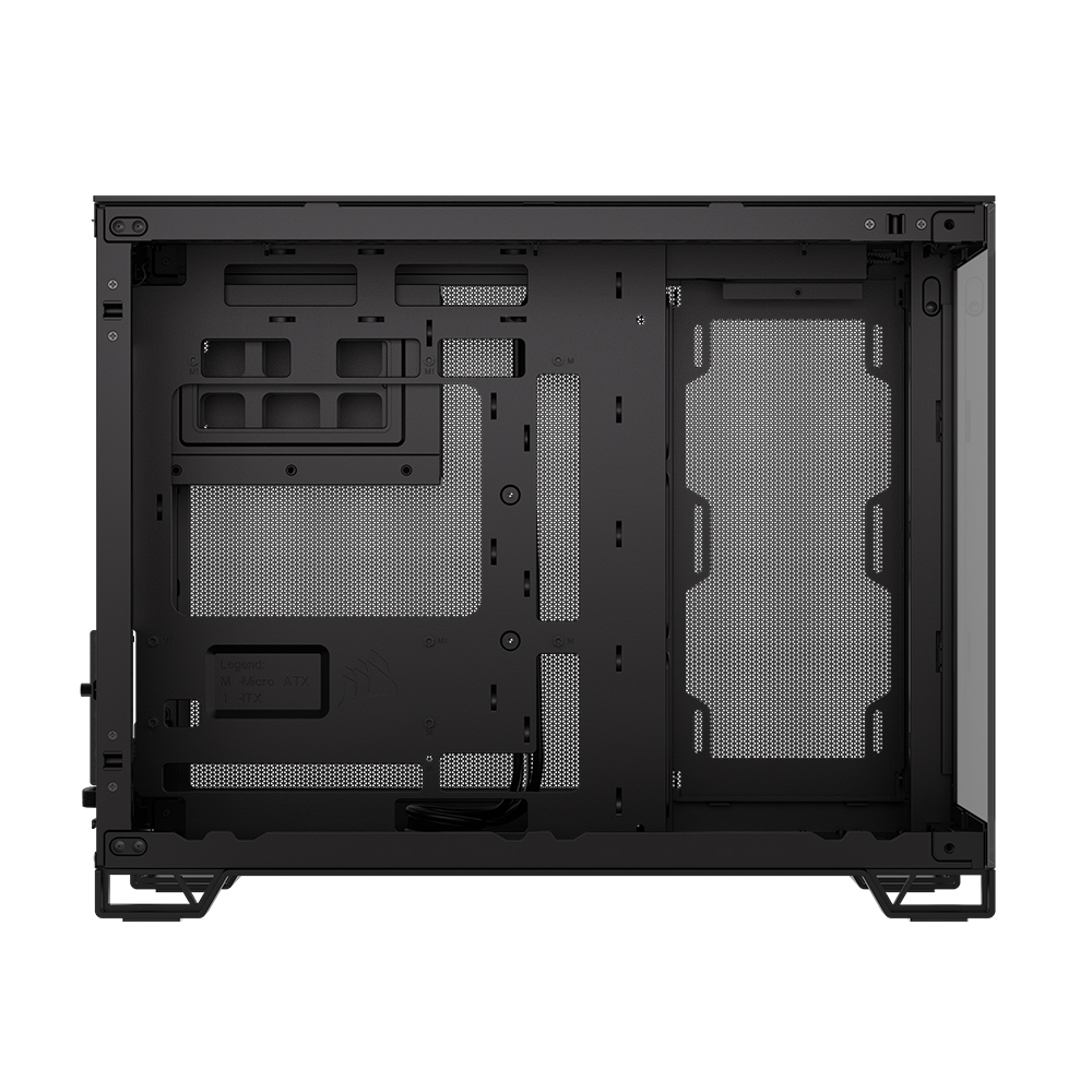 커세어 2500X 마이크로 ATX 듀얼 챔버 PC케이스 블랙 - 상세 이미지 3