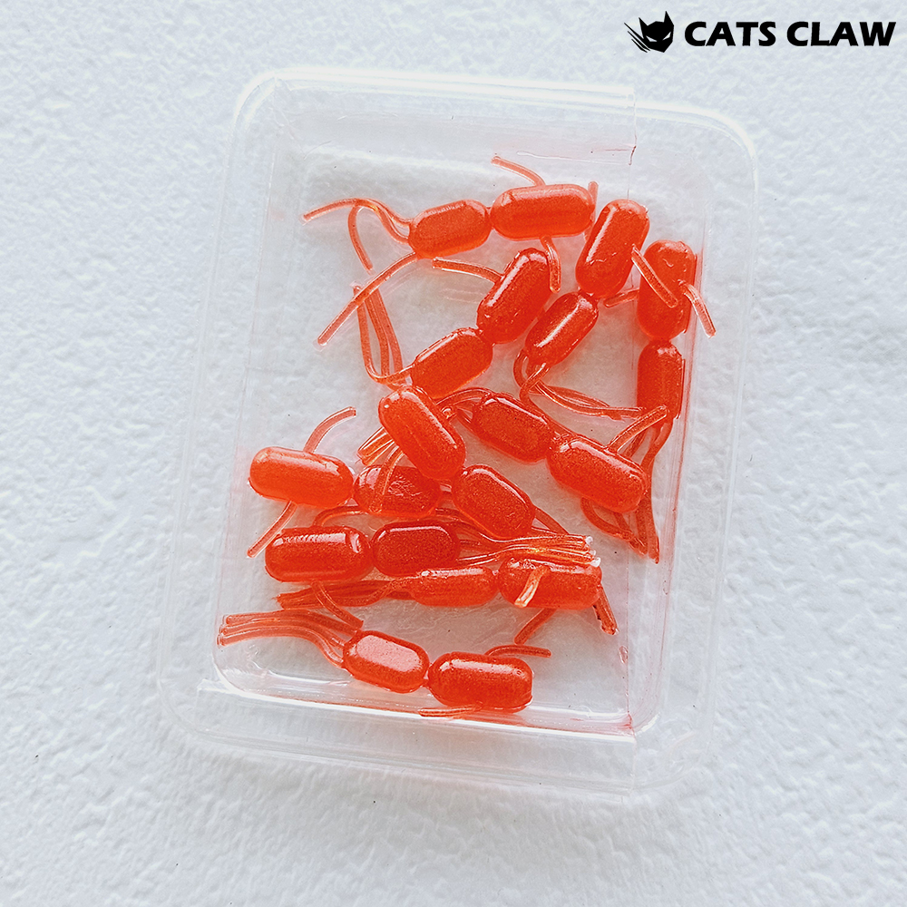 캣츠크로우 베르베르 산천어 꺽지 송어미끼 05 레드, 3cm - 상세 이미지 2