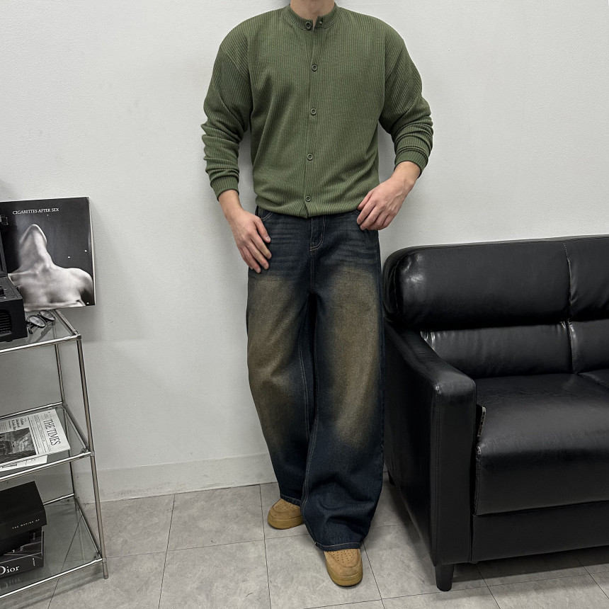 [M~5XL] 빅사이즈 2타입 라운드 브이넥 골지 가디건 6컬러 하객룩 트위드 자켓 상세 이미지 62