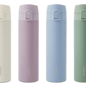 각인텀블러 안전한 어린이보온병370ml 원터치뚜껑 슬림핏 처비 중학생물병 텀블러 - 상품 이미지