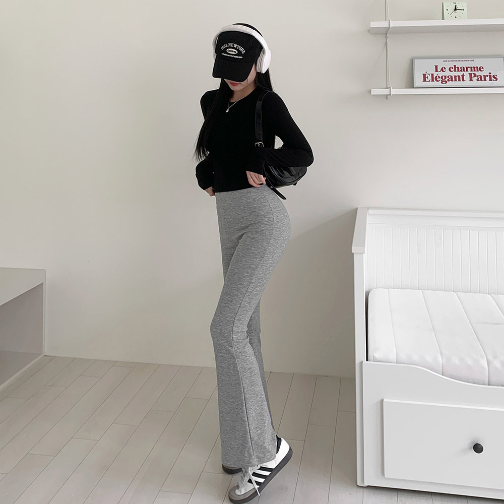 [숏&롱 2기장/y존부각X] 치트키 부츠컷 레깅스 밴딩 쫀쫀 슬림 홈트 필라테스 요가 운동 헬스 섹시 글램 데일리 바지 팬츠 상세 이미지 37