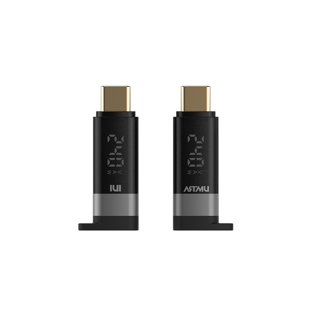 USB4 C타입 100W 240W 5A 듀얼 LED 디스플레이 젠더 상품 이미지