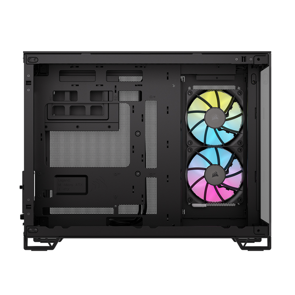 커세어 2500X RGB 미니타워 PC케이스 블랙 - 상세 이미지 3
