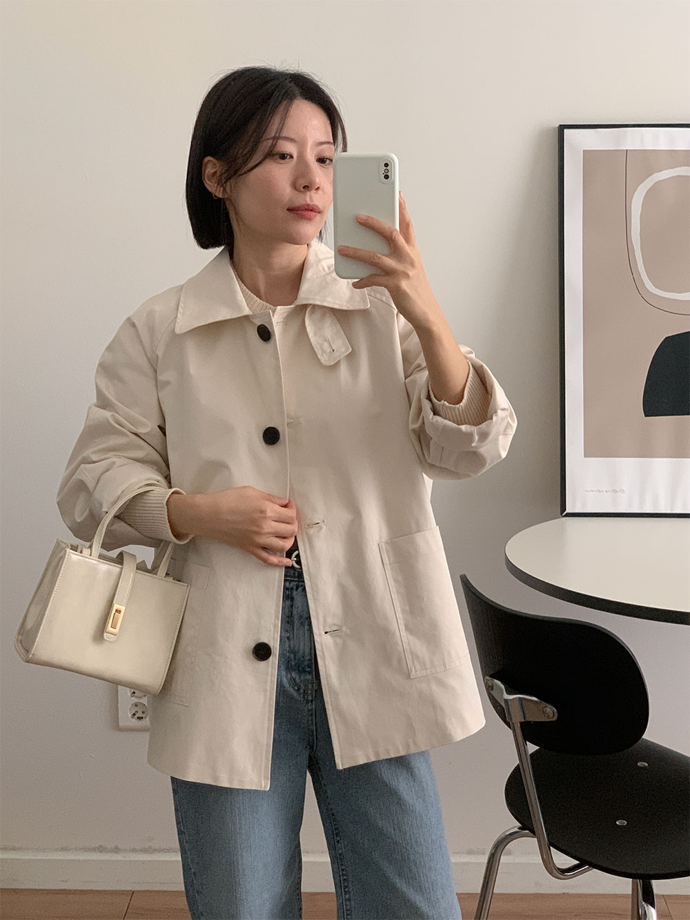 [키작녀]블럼 스트레이트 일자 청바지 데님 상세 이미지 23