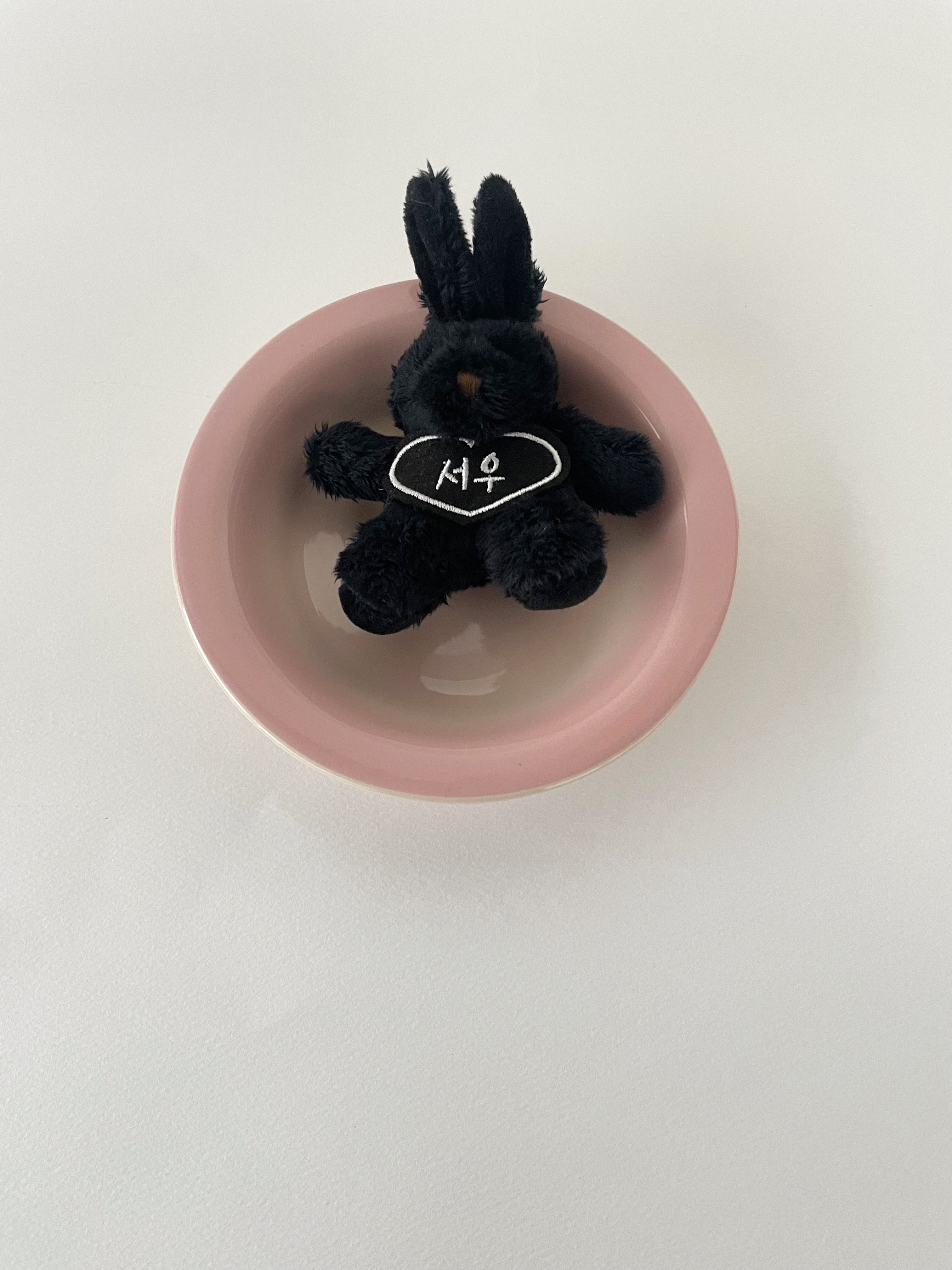 (고리 3종) 토끼 키링 인형 네임택 이름자수 어린이집 가방 낮잠이불 이름표 이미지 3