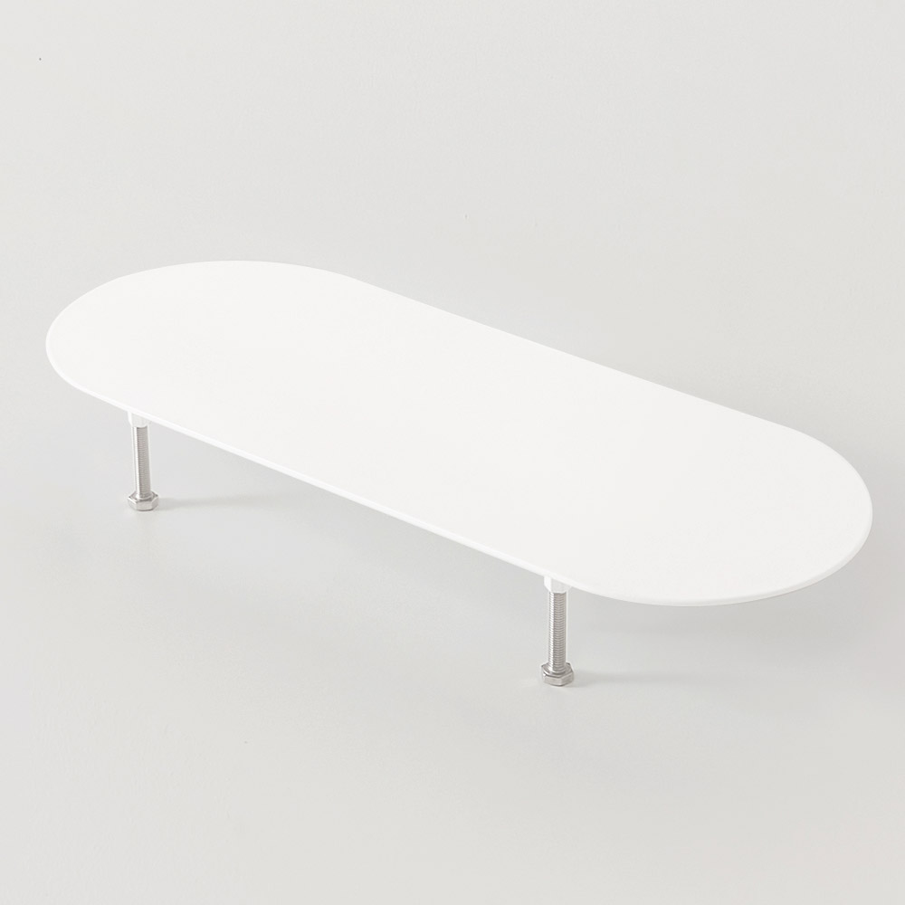 찰리도 볼트 모니터 받침대 600mm, 화이트