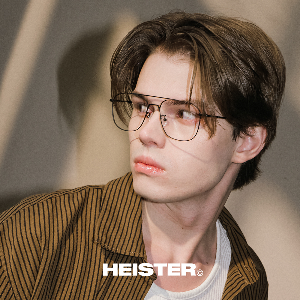 하이스터 구소정 안경 시저 Caesar MBK 여자 남자 투브릿지 베타티타늄 보잉 안경테 - 상세 이미지 5