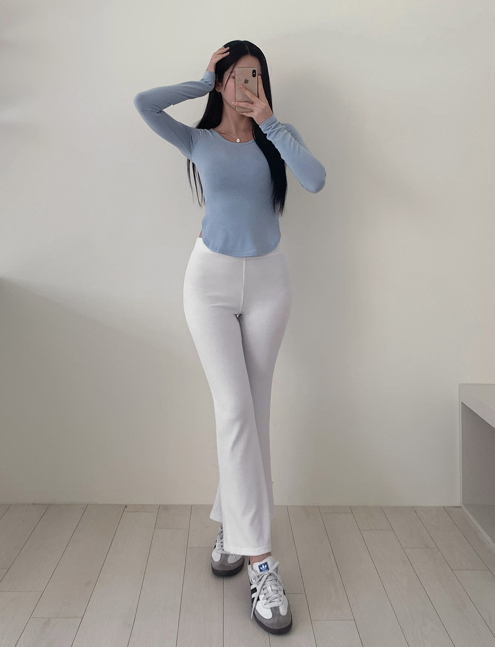 [숏&롱 2기장/y존부각X] 치트키 부츠컷 레깅스 밴딩 쫀쫀 슬림 홈트 필라테스 요가 운동 헬스 섹시 글램 데일리 바지 팬츠 상세 이미지 59